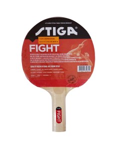 Ракетка для настольного тенниса Fight Red 184001 для любителей накладка 1 5 мм ITTF прямая ручка Stiga