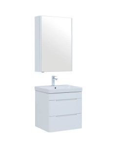 Комплект мебели для ванной София 60 274197 подвесной Белый глянец Aquanet