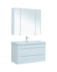 Комплект мебели для ванной София 105 274193 подвесной Белый глянец Aquanet