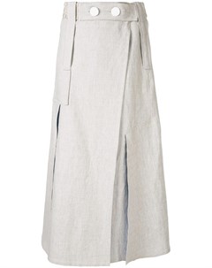 Christopher esber юбка с разрезами по бокам нейтральные цвета Christopher esber