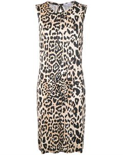 Paco rabanne платье с леопардовым принтом 38 нейтральные цвета Paco rabanne