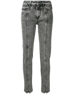 Givenchy джинсы с завышенной талией и принтом молнии 38 серый Givenchy
