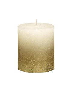 Свеча декоративная кремовая с золотом Garda decor