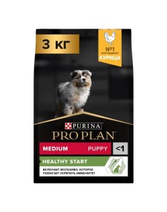 Medium Puppy Сухой корм для щенков средних пород с высоким содержанием курицы 3 кг Pro plan