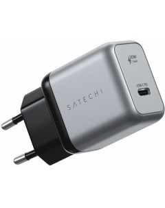 Сетевое зарядное устройство USB C GaN Wall Charger USB type C 3A серый Satechi