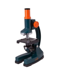 Микроскоп LabZZ M1 световой оптический биологический 100 300x на 3 объектива зеленый оранжевый Levenhuk