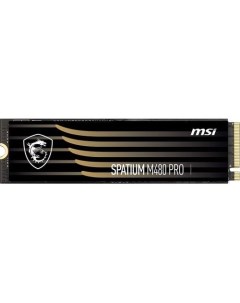SSD накопитель Spatium M480 Pro 4ТБ M 2 2280 PCIe 4 0 x4 NVMe M 2 Msi