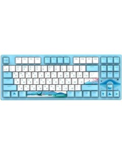 Клавиатура A87L USB голубой белый Dareu