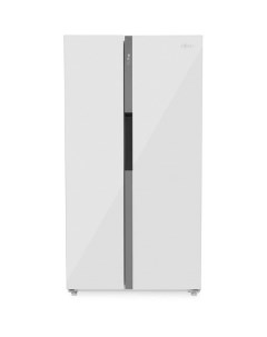 Холодильник двухкамерный ZRSS630W Side by Side белое стекло Zugel