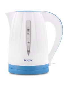 Чайник электрический VT 7031 2200Вт белый и голубой Vitek