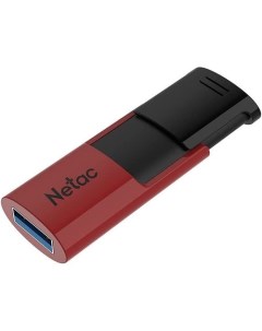 Флешка USB U182 256ГБ USB3 0 красный и черный Netac