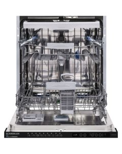 Встраиваемая посудомоечная машина DWB6535B3 полноразмерная ширина 59 7см полновстраиваемая загрузка  Scandilux
