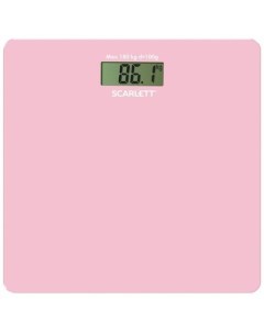 Напольные весы SC BS33E041 до 180кг цвет розовый Scarlett