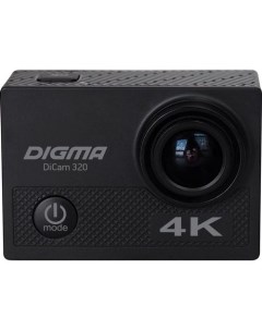 Экшн камера DiCam 320 4K WiFi черный Digma