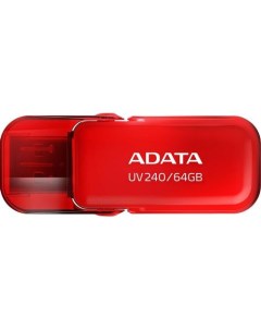 Флешка USB UV240 64ГБ USB2 0 красный Adata