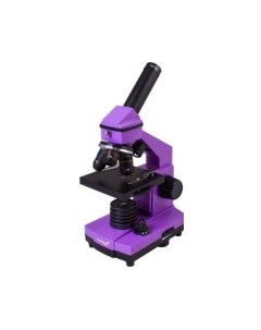 Микроскоп Rainbow 2L Plus световой оптический биологический 64 640х на 3 объектива фиолетовый черный Levenhuk