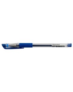 Ручка гелев Max d 0 5мм чернила син кор карт сменный стержень линия 0 3мм резин манжет 12 шт кор Silwerhof