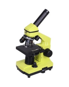 Микроскоп Rainbow 2L Plus световой оптический биологический 64 640х на 3 объектива желтый черный Levenhuk