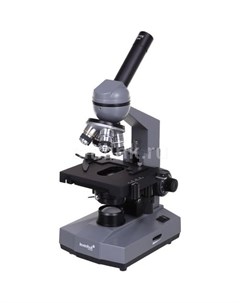 Микроскоп 320 Base световой оптический биологический 40 1000x на 4 объектива серый черный Levenhuk