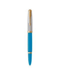 Ручка перьев 51 Premium CW2169078 Turquoise GT F ст нерж подар кор Parker