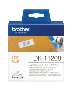 Картридж DK11208 черный шрифт DK11208 Brother