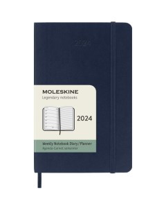 Еженедельник Classic Soft WKNT датированный 144стр Pocket синий сапфир Moleskine