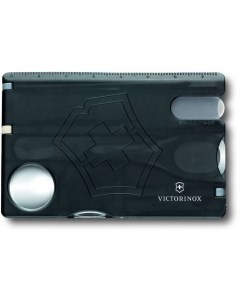 Швейцарская карта Swiss Card Nailcare черный полупрозрачный коробка подарочная Victorinox