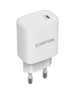 Сетевое зарядное устройство H20 02 USB C 20Вт 3A белый Canyon
