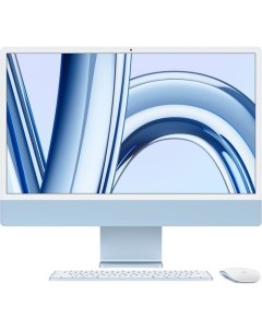 Моноблок iMac A2874 24 M3 8 core 8ГБ 256ГБ SSD macOS синий Apple
