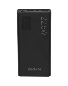 Внешний аккумулятор Power Bank DGPF10A 10000мAч черный Digma