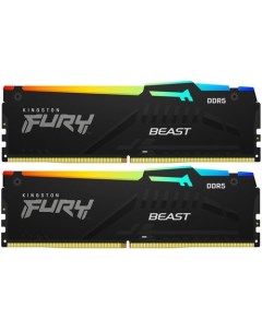 Оперативная память Fury Beast KF548C38BBAK2 64 DDR5 2x 32ГБ 4800МГц DIMM Ret Kingston