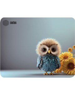 Коврик для мыши Owl gray ткань 300х250х3мм Cactus