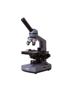 Микроскоп 320 PLUS световой оптический биологический 40 1600x на 4 объектива серый черный Levenhuk