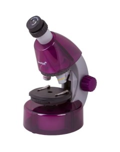 Микроскоп LabZZ M101 световой оптический биологический 40 640x на 3 объектива фиолетовый Levenhuk