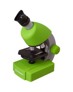 Микроскоп Junior 70124 40 640x на 3 объектива зеленый Bresser