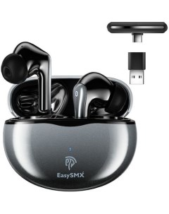Наушники VR TWS TG 01 BT 2 4ГГц Bluetooth радио внутриканальные серый Easysmx