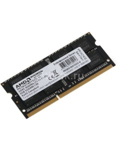 Оперативная память R538G1601S2S U DDR3 1x 8ГБ 1600МГц для ноутбуков SO DIMM Ret Amd