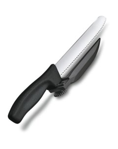 Нож кухонный Swissclassic DUX MESSER 210мм стальной черный Victorinox