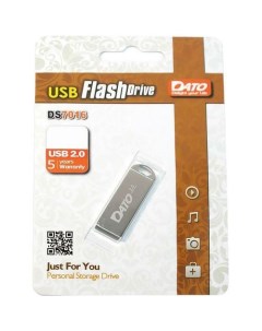 Флешка USB DS7016 16ГБ USB2 0 серебристый Dato