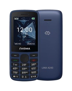 Сотовый телефон Linx A243 темно синий Digma