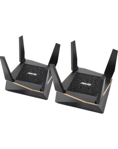 Wi Fi роутер RT AX92U 2 PK AX6100 черный 2 шт в комплекте Asus