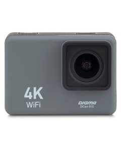 Экшн камера DiCam 810 4K WiFi серый Digma