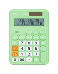 Калькулятор EM210FGREEN 12 разрядный зеленый Deli