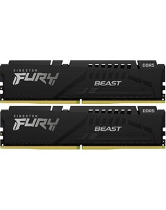 Оперативная память Fury Beast Black Expo KF552C36BBEK2 64 DDR5 2x 32ГБ 5200МГц DIMM Black Ret Kingston