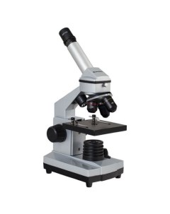 Микроскоп Junior 26754 световой оптический биологический цифровой 40 1024x на 3 объектива серый Bresser