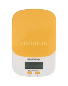 Весы кухонные SSK2158 оранжевый Starwind