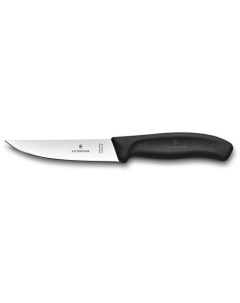 Нож кухонный Swiss Classic разделочный 120мм заточка прямая стальной черный Victorinox