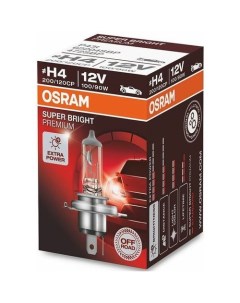 Лампа автомобильная галогенная 62204SBP H4 12В 100Вт 4800К 1шт Osram