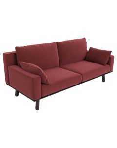 Прямой диван Колин 85 90 см Без пружин Мягкие Красный 195 Ширина 200 см Первый мебельный