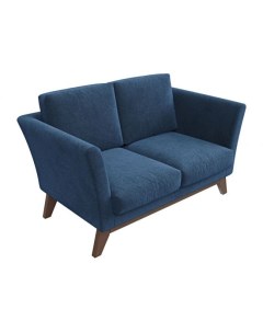 Прямой диван Дублин Мини 94 90 см Пружинный блок Жесткие Синий 149 Малогабаритные Первый мебельный
